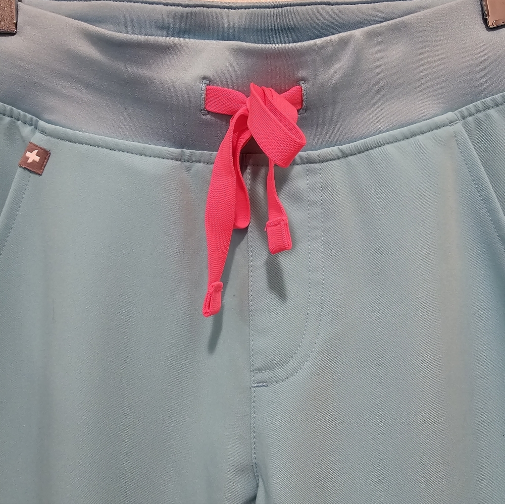 FIGS Women's Zamora Jogger Scrub Pants - Neon Blue Sz: XS - Picture 6 of 14